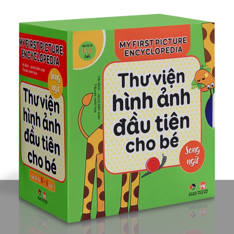 [HCM]Sách - Thư Viện Hình Ảnh Đầu Tiên Cho Bé Từ 0-6 tuổi - Song Ngữ Việt Anh