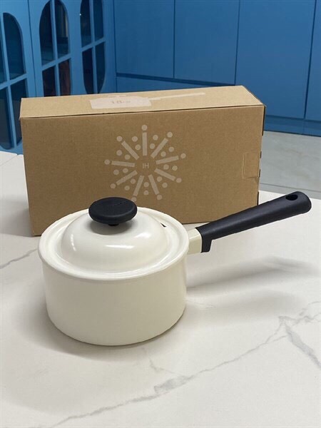 Lock&Lock nồi Decore LDE1181IH size 18cm màu  trắng kem/ Mint-  PFOA/PFOS Free, sản xuất tại Việt Nam