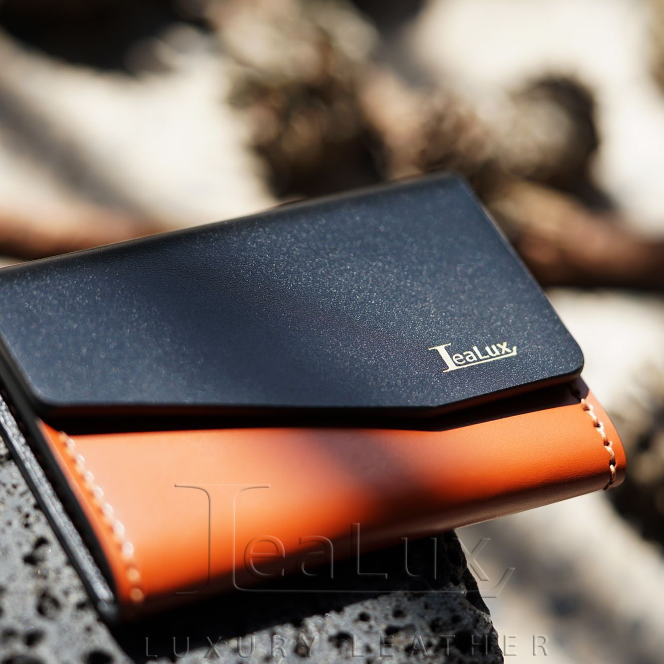 Ví Da Đựng Thẻ Handmade Cao Cấp Lealux Card Wallet