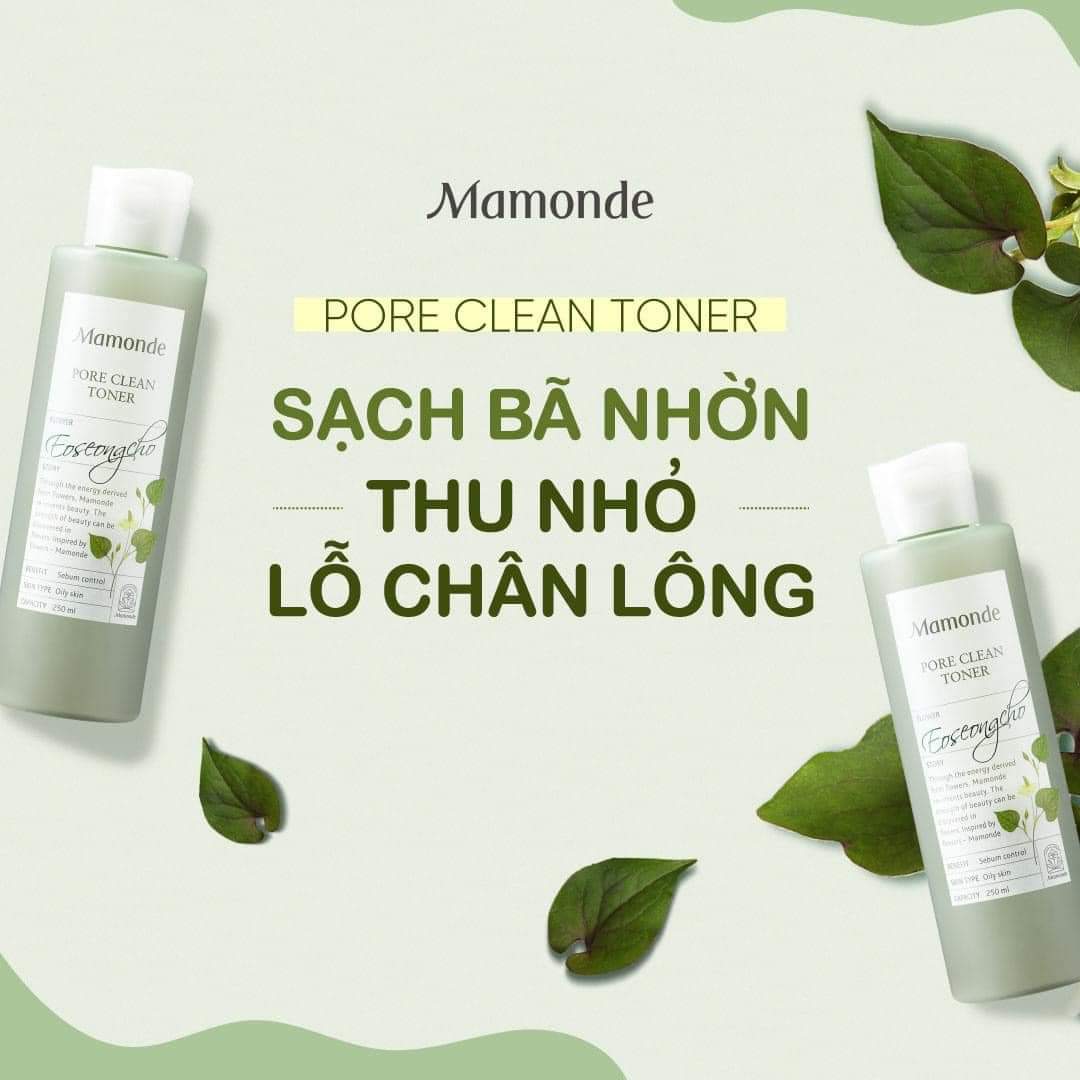 Nước hoa hồng Mamonde pore clean toner