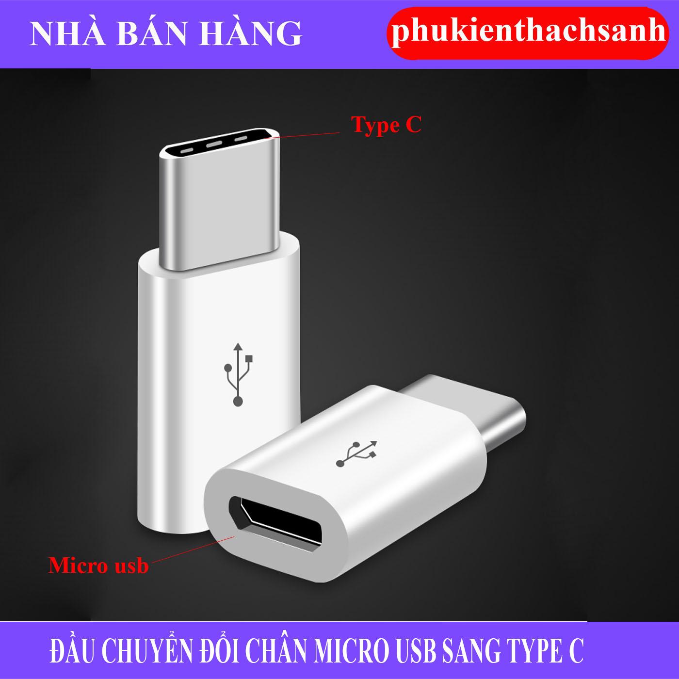 Đầu Chuyển Đổi Micro USB (Cái) Sang USB Type C 3.0 (Đực)