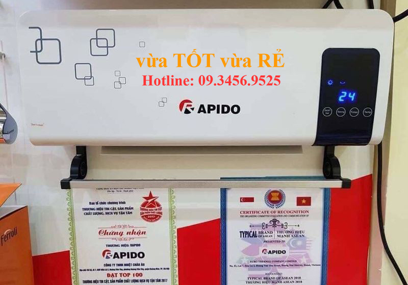 Máy sưởi gốm điều khiển từ xa Rapido RCH2000D