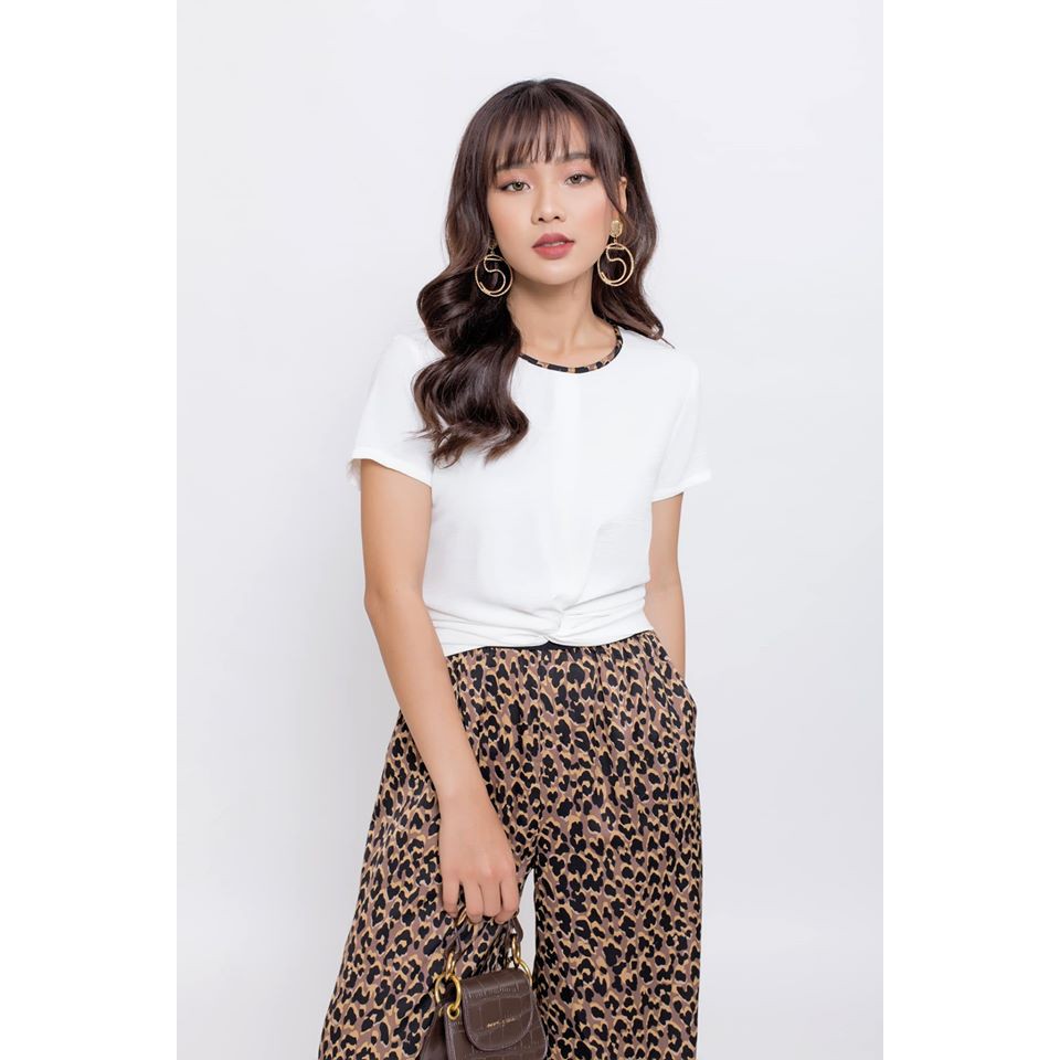 Rập giấy mã 942- Rập bộ quần suông áo thun xoắn eo