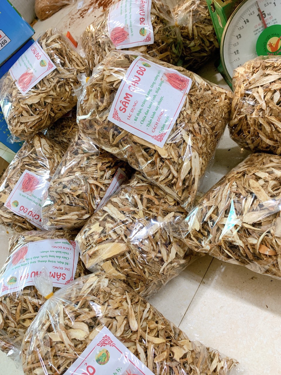Sâm cau khô thái lát dùng để ngâm rượu