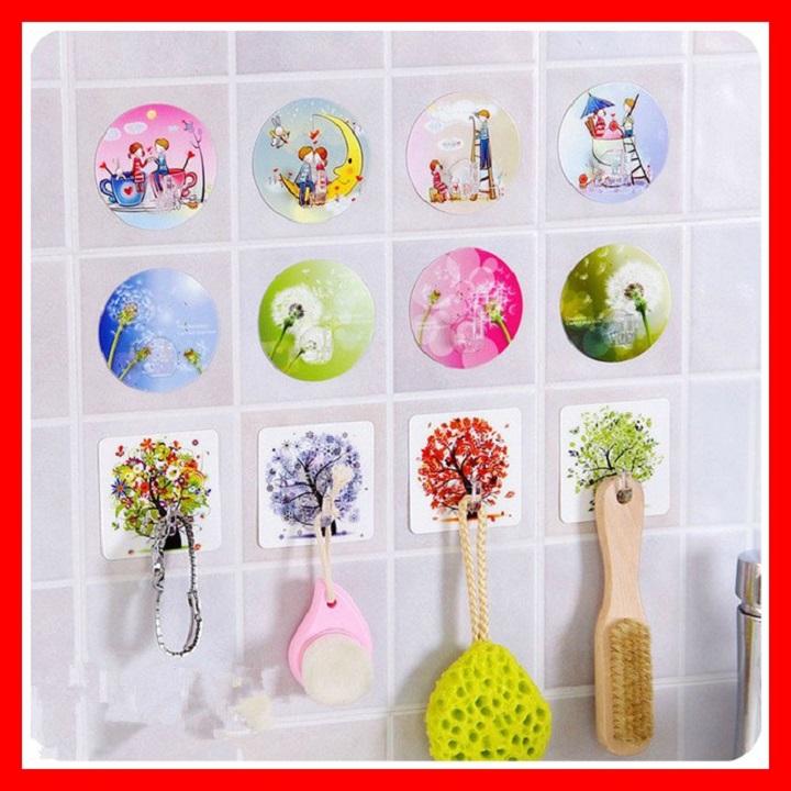 Combo 100 Móc Dán Tường Chịu Lực 3D Siêu Dính