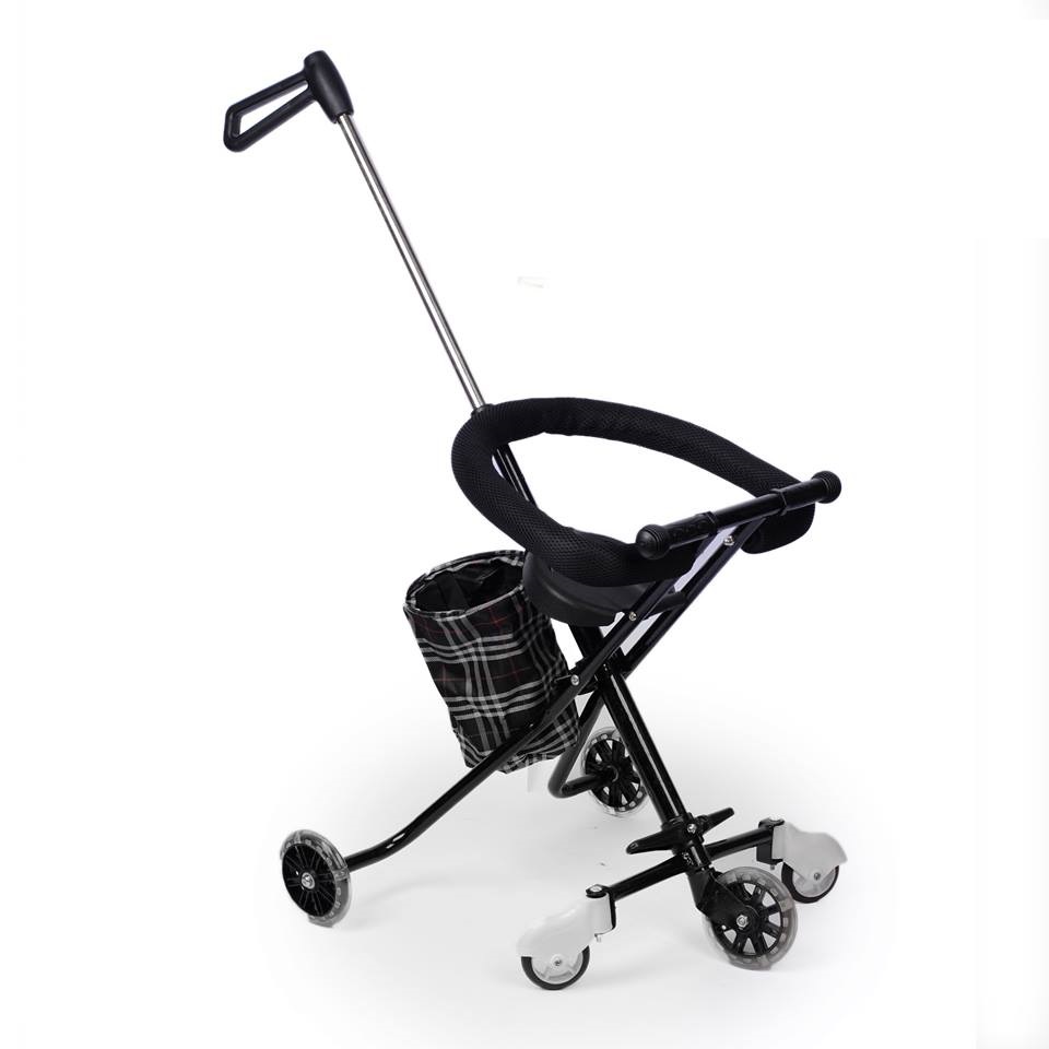 [Rẻ vô địch] Xe đẩy du lịch gấp gọn đảo chiều siêu nhẹ - V1 qmart