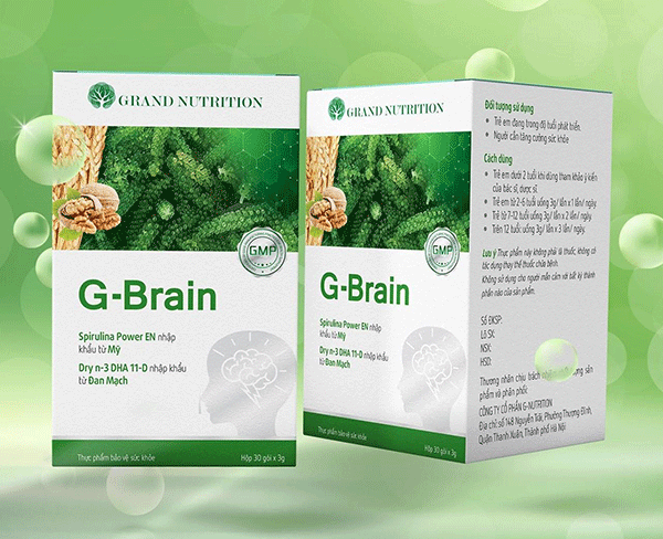 CỐM TRÍ NÃO G BRAIN (CỐM TĂNG TRƯỞNG TRÍ NÃO GBRAIN) G-Brain (HỘP 30 GÓI)- Tâm Đức 1