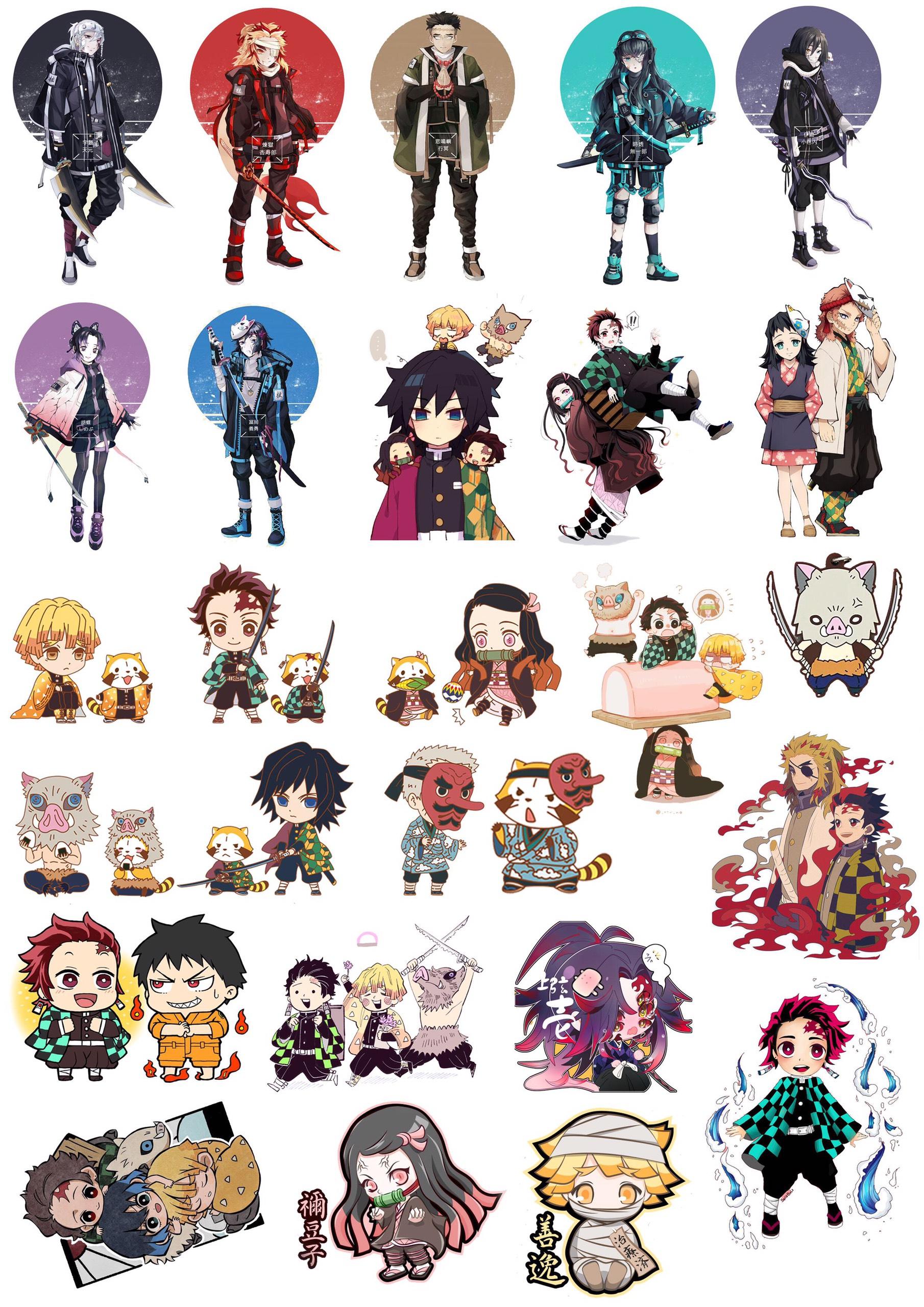 20 ảnh sticker Kimetsu no Yaiba