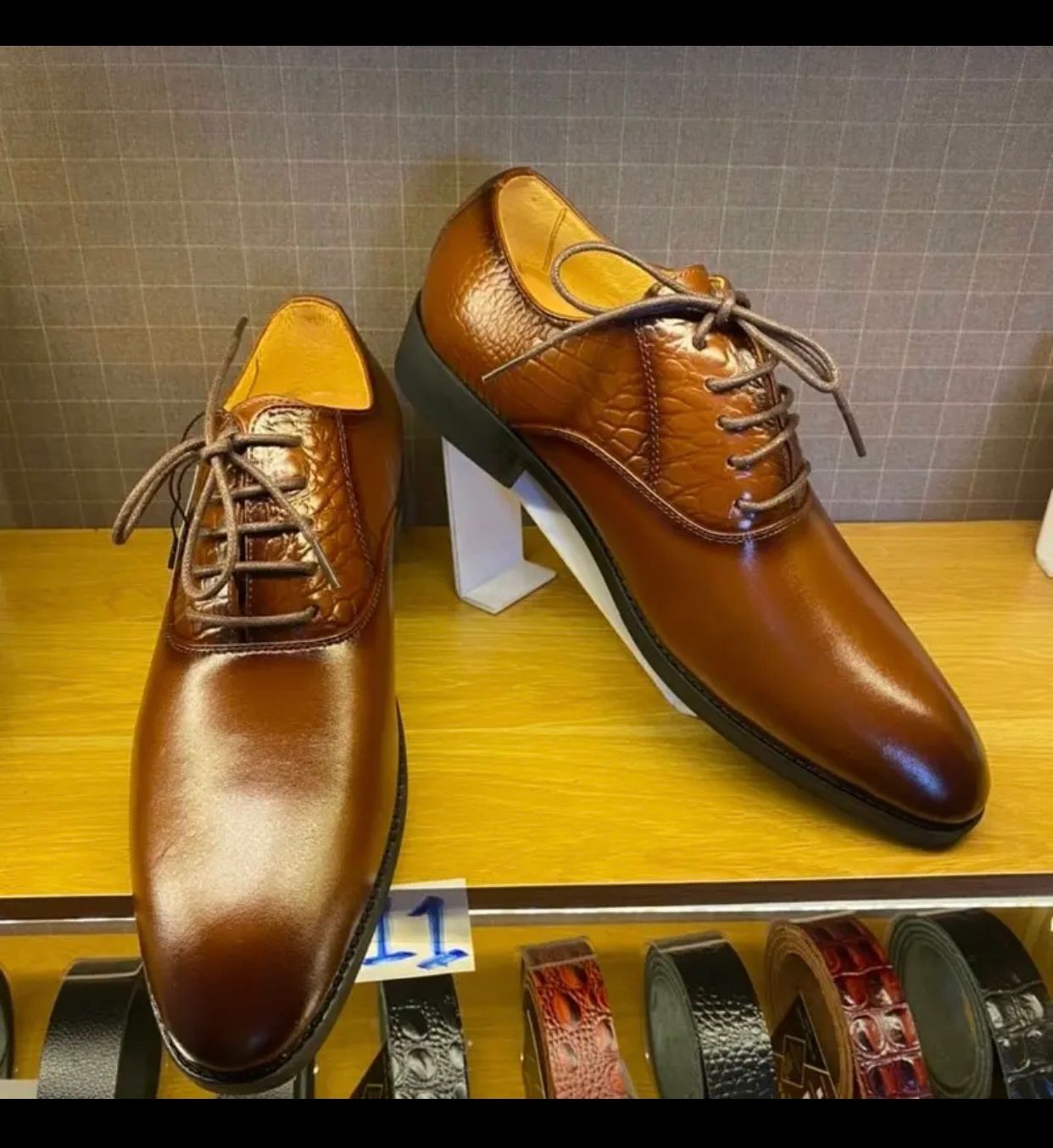 Giày Buộc Dây OXFORD Da Bò Thật - Phong Cách CLASSIC Công Sở Basic