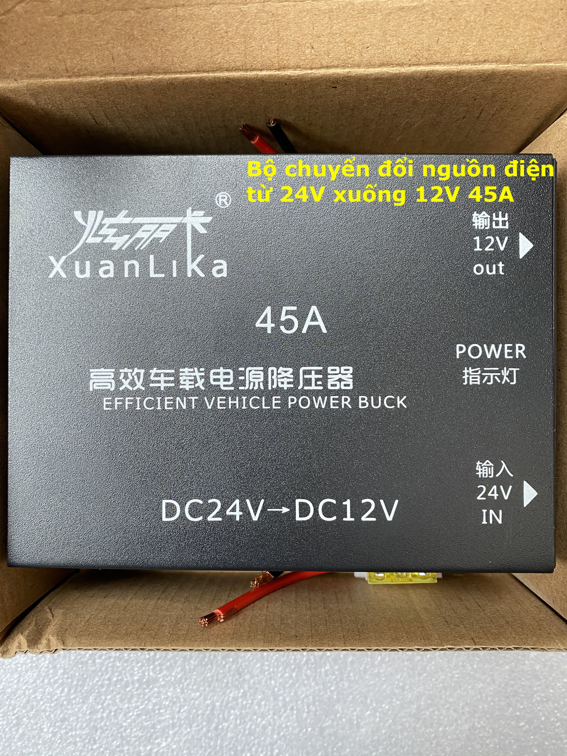 Bộ chuyển đổi nguôn điện 24v xuống 12v 45a