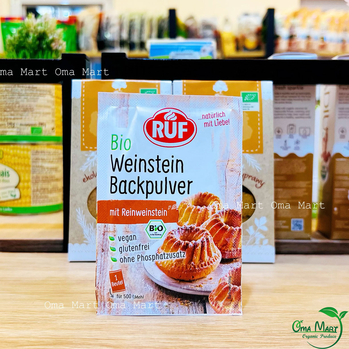 Baking powder organic RUF 20g-Germany