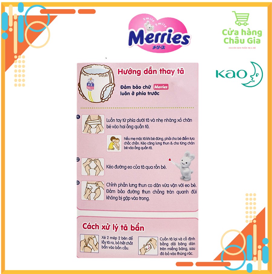 [FREESHIP 50K] [Nhập Khẩu Chính Hãng KAO] Tã/bỉm Quần Merries nội địa Nhật nhập khẩu XL38