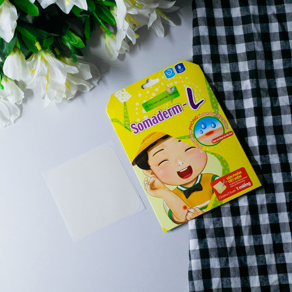 Miếng Dán Mụn - Vết Thương Somaderm-L (7.5cm x 7.5cm)