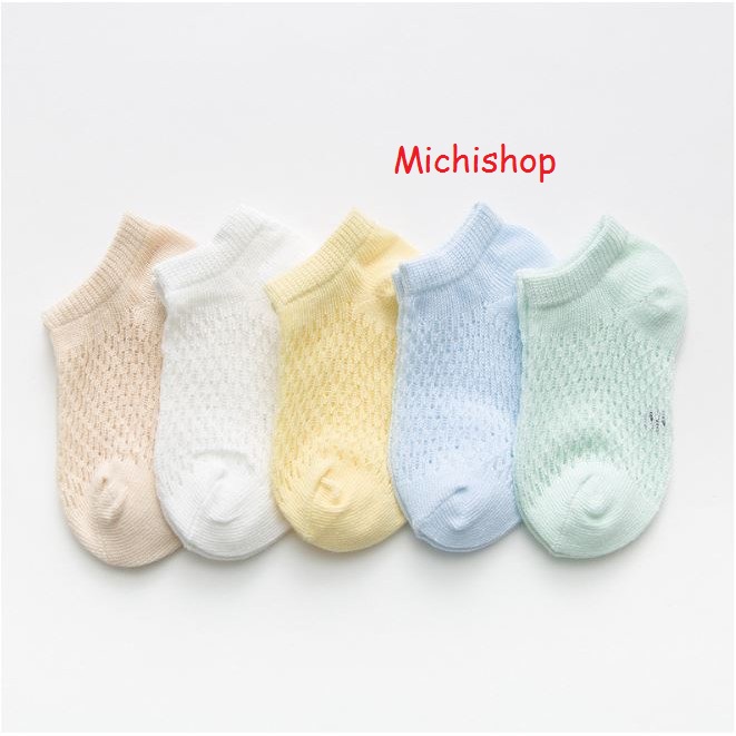 Set 5 Đôi Tất Lưới Cho Bé (0- 3 tuổi)