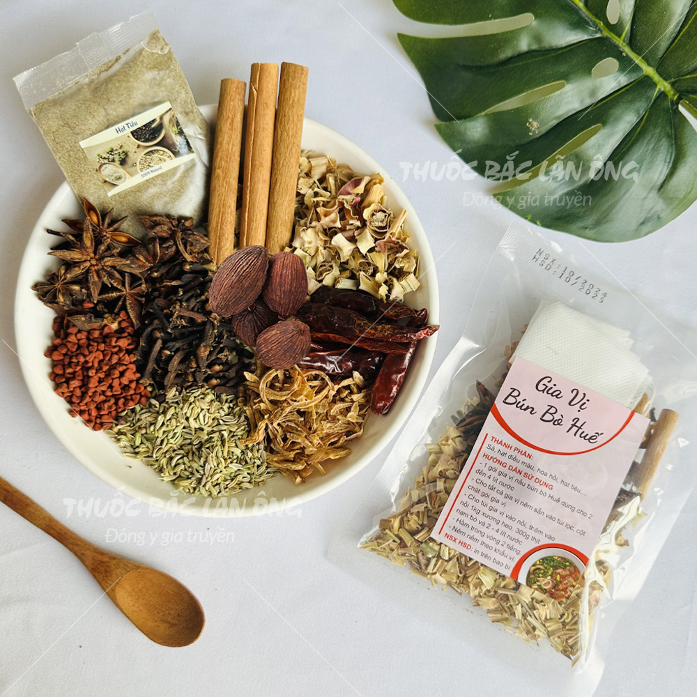 Gia vị nấu bún bò Huế (Nguyên liệu nấu bún bò Huế)