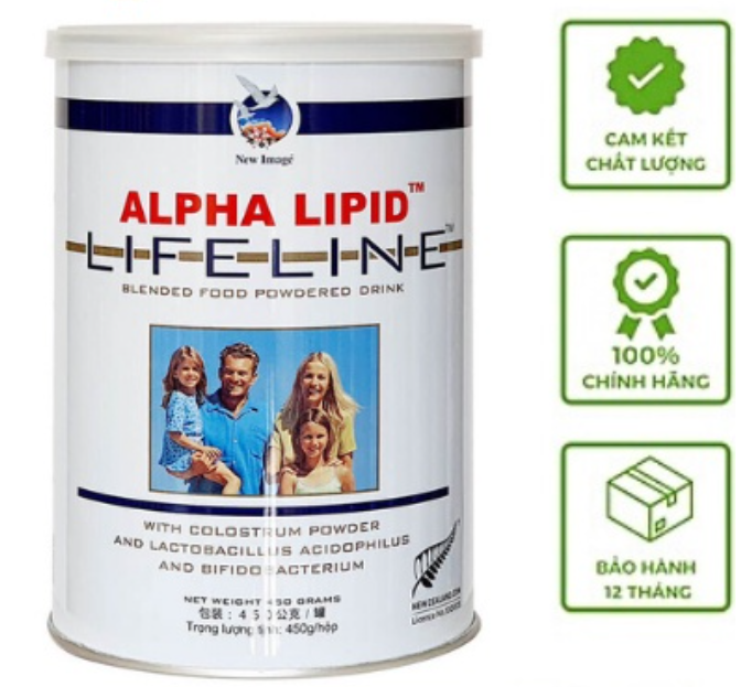 Alpha Lipid Lifeline Chính Hãng New Zealand 450g HSD T8 2025