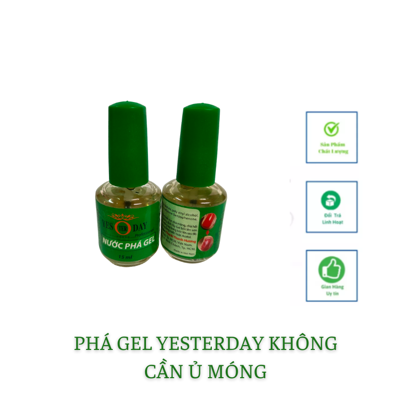 Phá gel Oyesterday không cần ủ gel 15ml