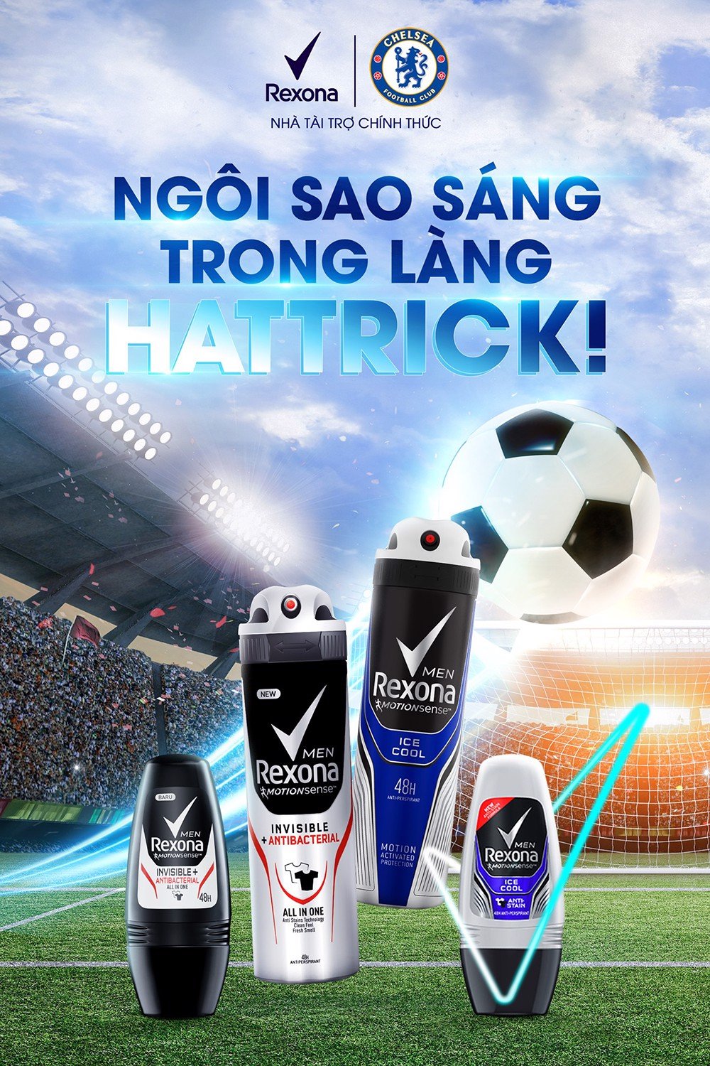 Lăn Khử Mùi Nam Rexona Antibac 50ml