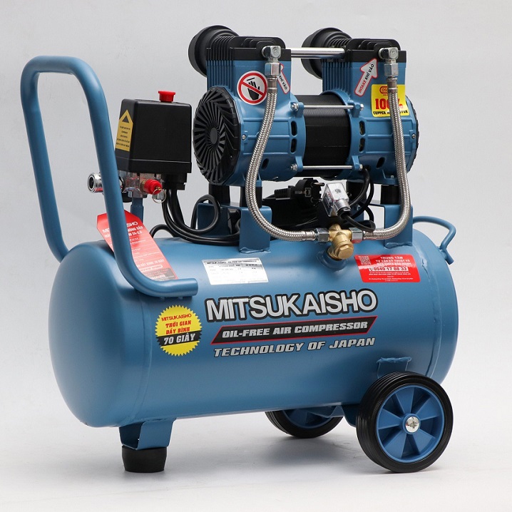 Máy nén khí mitsukaisho 24 lít không dầu 2hp
