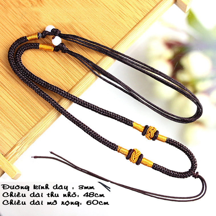 ⚡Nhiều Mẫu⚡ Dây dù đeo cổ màu nâu - Phụ Kiện Trang Sức - Dây chuyền vòng đeo cổ dây dù cao cấp - dây dù bện thủ công bền đẹp