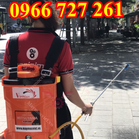Máy phun thuốc chạy điện 8 lít Mitsuyama TL-8D
