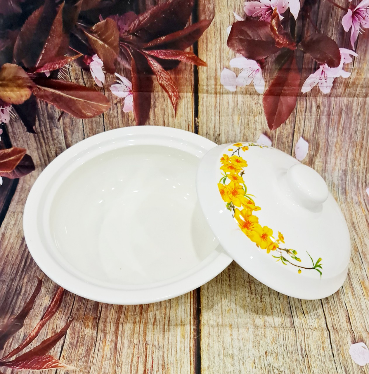 thố sứ đựng cơm có nắp - thố sứ đựng cơm
