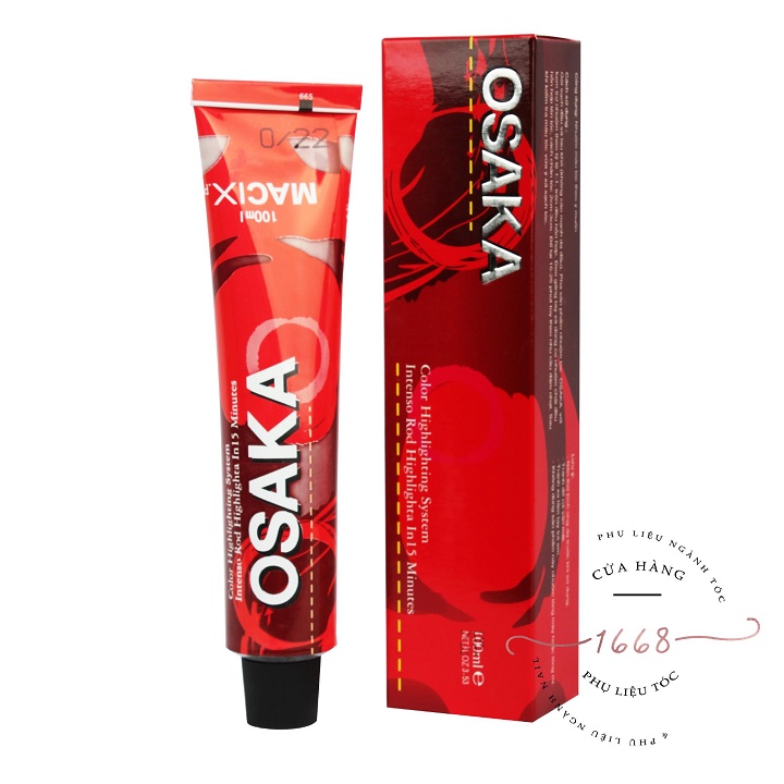 THUỐC NHUỘM OSAKA 100ML + TRỢ NHUỘM COLLAGEN OXY (oxy , bột tẩy mua riêng không tặng kèm với thuốc nhuộm)