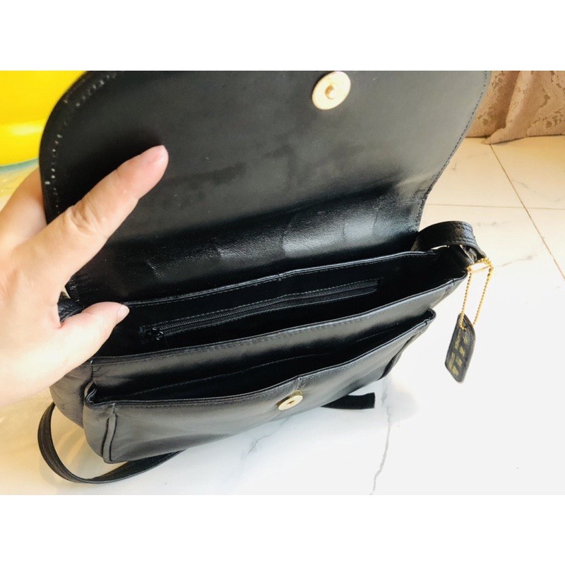 Túi si đeo chéo da thật hiệu R