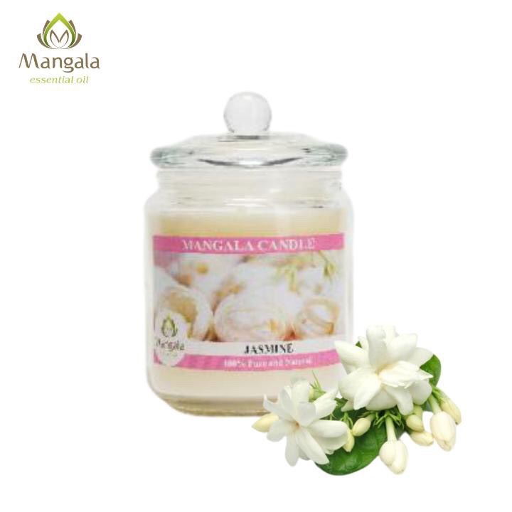 Scented Candle essential oil flower Lài -candle essential oil fragrance premium Mangala-natural essential oils, commitment to none aromatherapy and chemicals