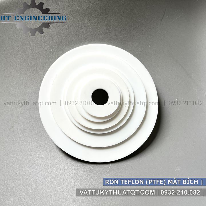 Gioăng/Ron Teflon - PTFE Chịu Nhiệt Lắp Cho Mặt Bích
