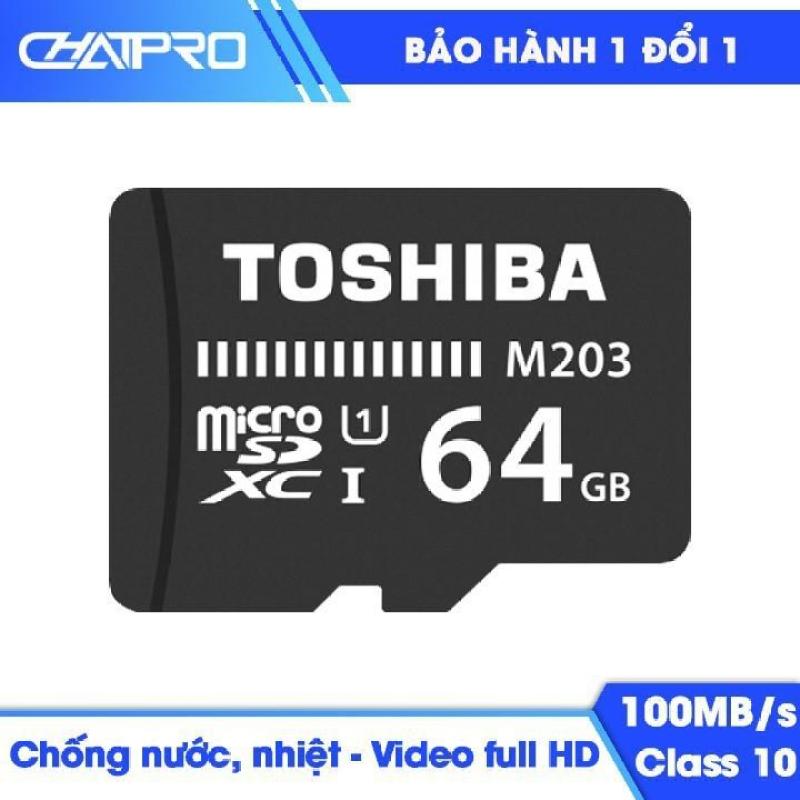 Thẻ nhớ 64GB – 32GB – 16GB class 10 U1 Toshiba-M203 100MBs