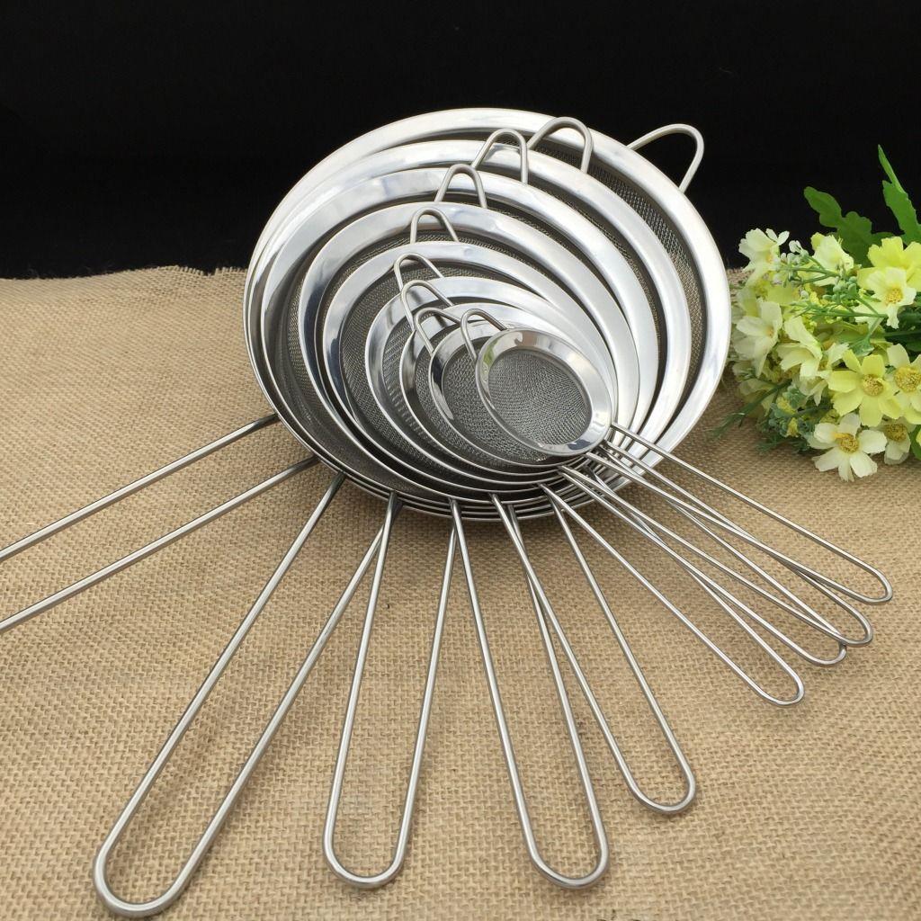 Rây lọc bột, cháo bằng inox 8cm/10cm/12cm/14cm/16cm/18cm/20cm/22cm - ray cảo inox - hàng việt nam chất lượng cao