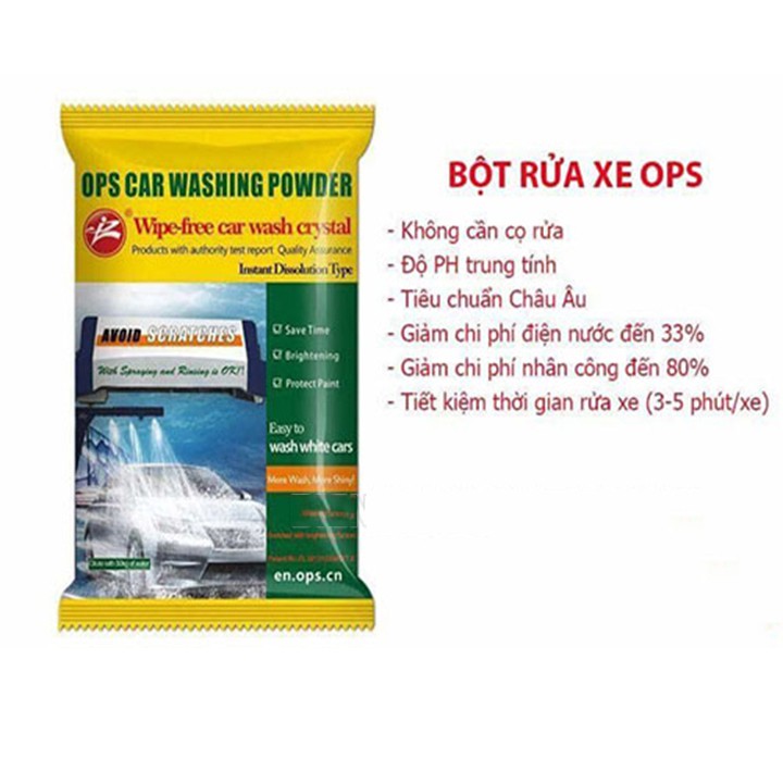 Sale bột rửa xe không chạm ops
