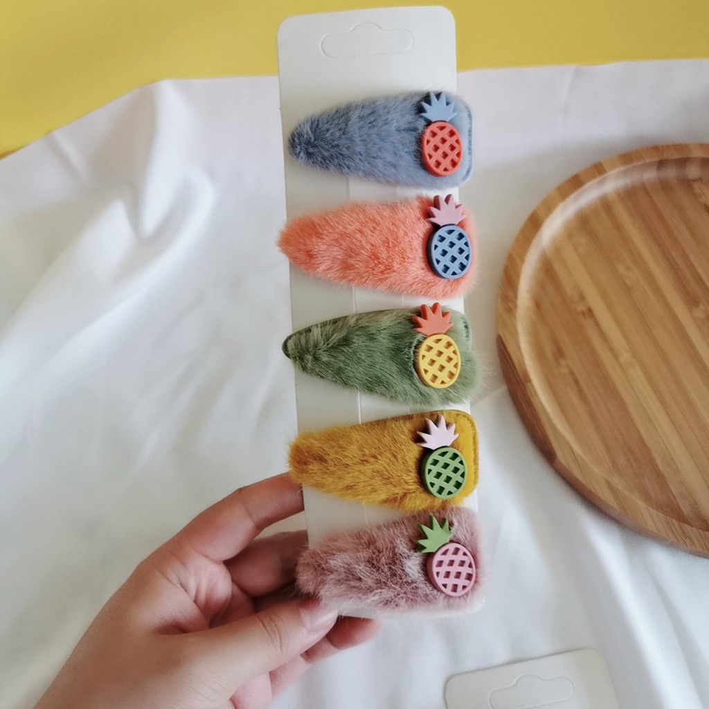 [HCM]Kẹp Tóc Hình Trái Thơm Cho Mẹ Và Bé