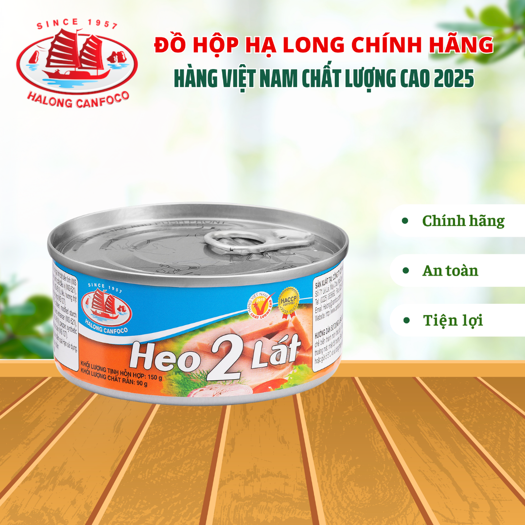 Thịt heo 2 lát 150g - Đồ Hộp Hạ Long