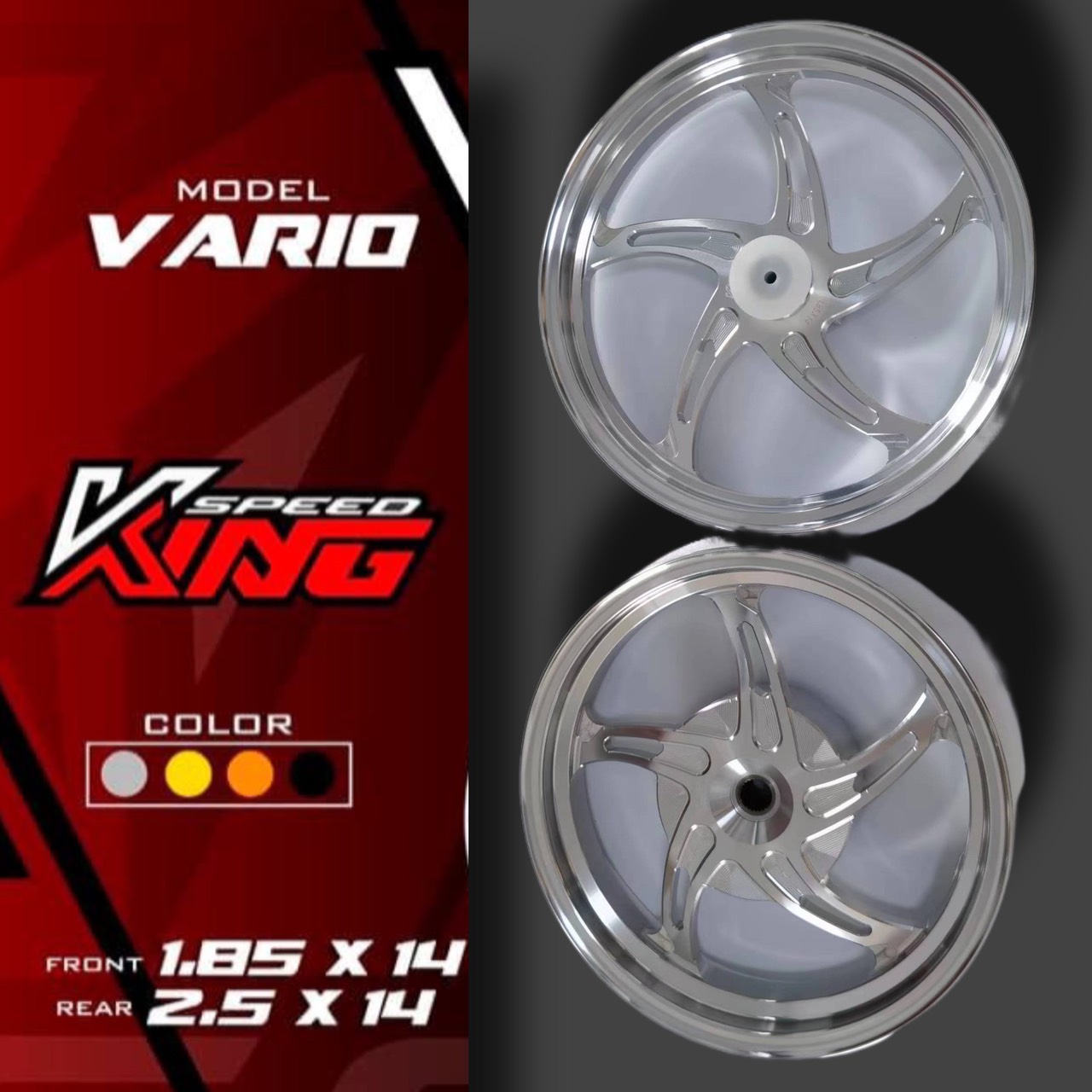 MÂM KINGSPEED VARIO / CLICK 125 / PCX 150 [ CNC NGÔI SAO K2 ]