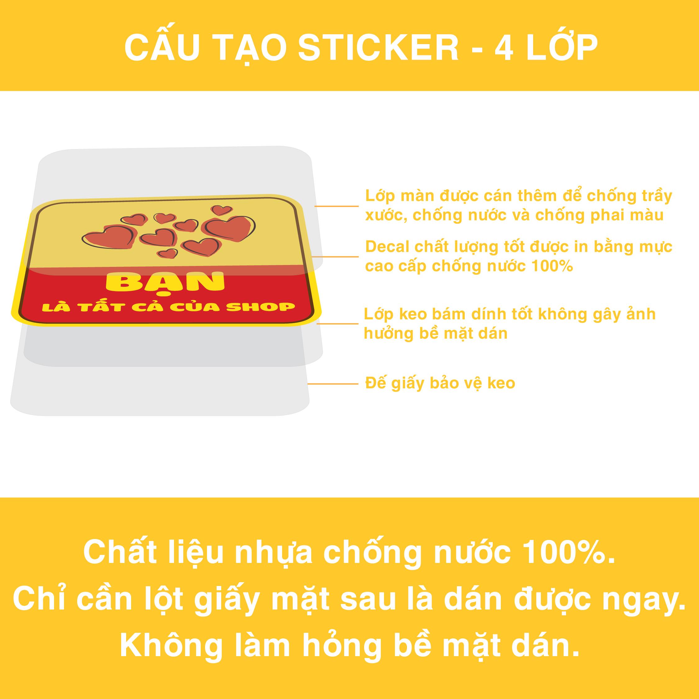 [HCM]Combo 2 Logo Sticker dán xe  Đua Má La