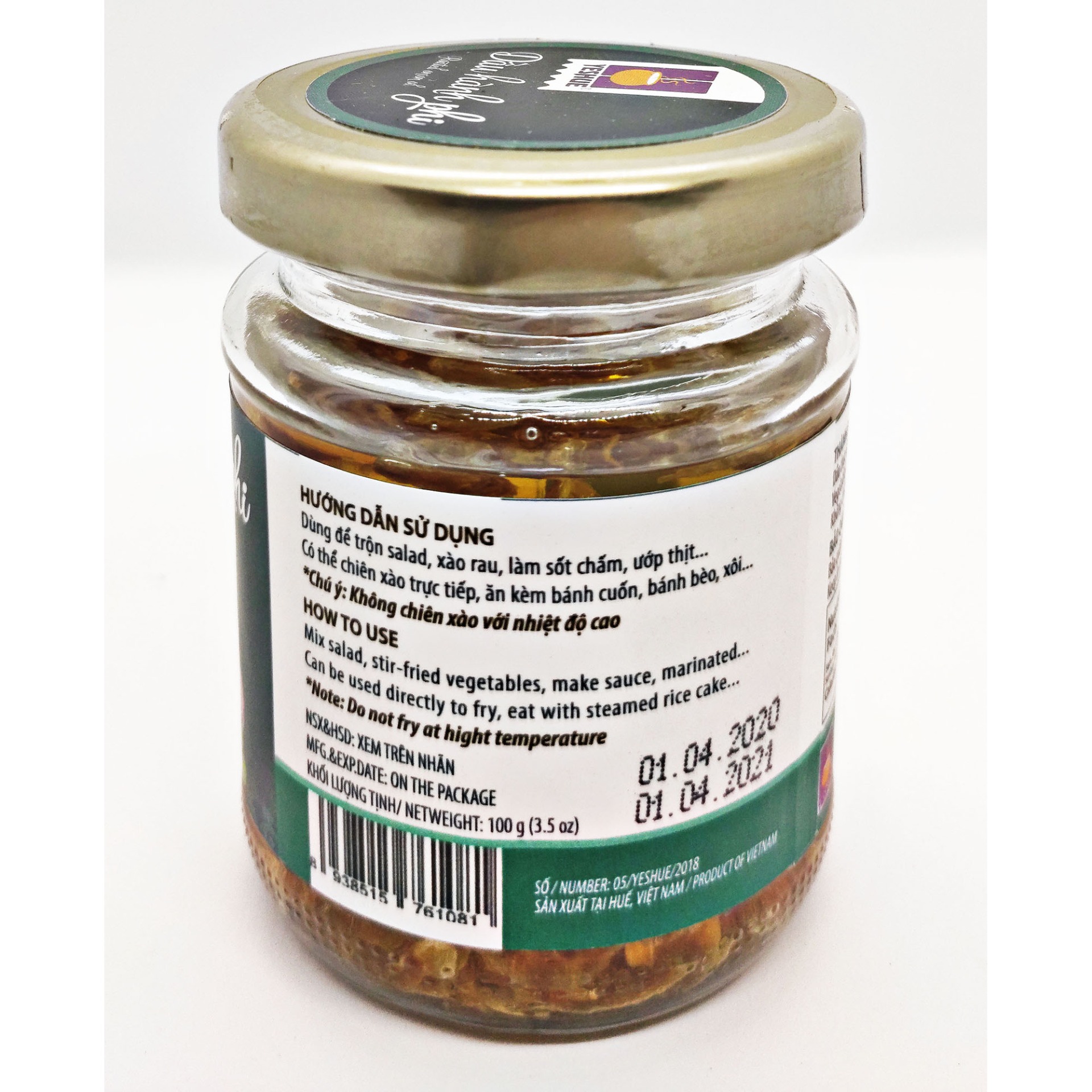 DẦU HÀNH PHI YESHUE 100G