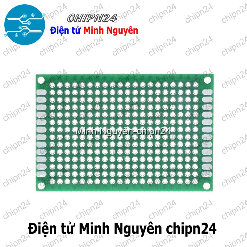 [2 tấm] Testboard 2 mặt Thủy tinh 4x6cm (Board đồng đục lỗ PCB, Testboard cắm hàn) - HH001758