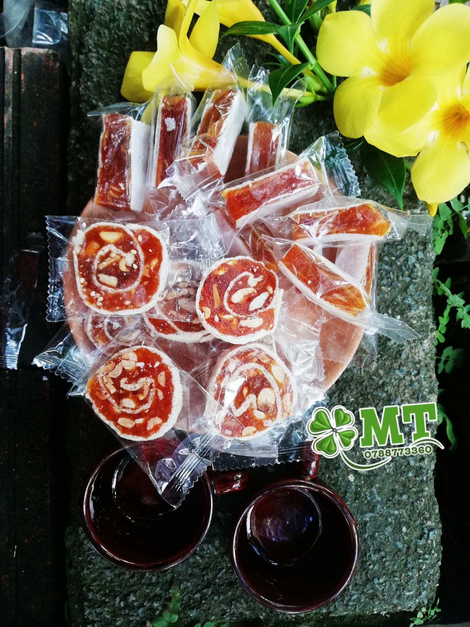 Kẹo khóm mít dừa non mix 2 loại 500g