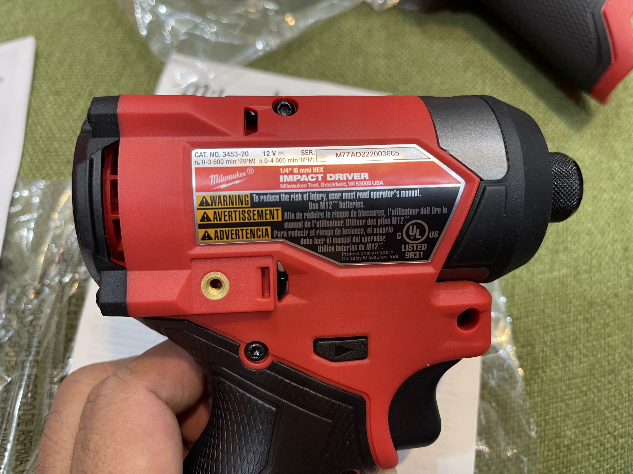 Máy vặn vít Milwaukee 3453 pin 2ah
