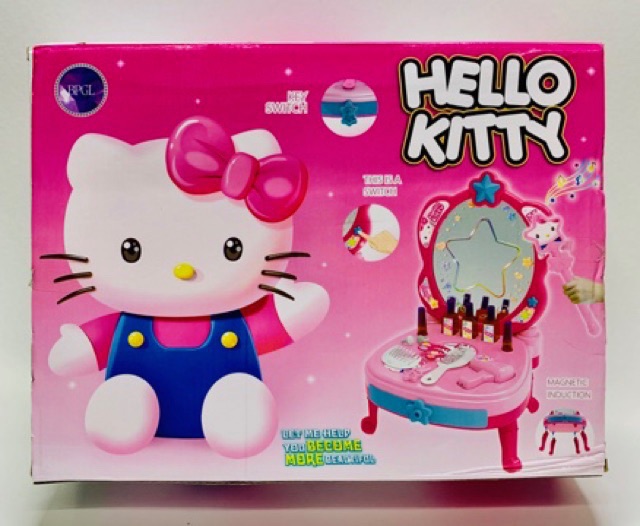 [HCM]Đồ chơi Bàn trang điểm pin Hello Kitty 998A-12K
