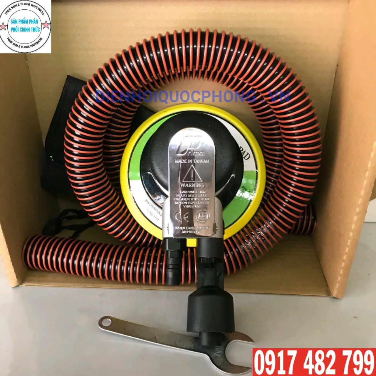 Máy chà nhám hơi có hút bụi 6 INH 150mm