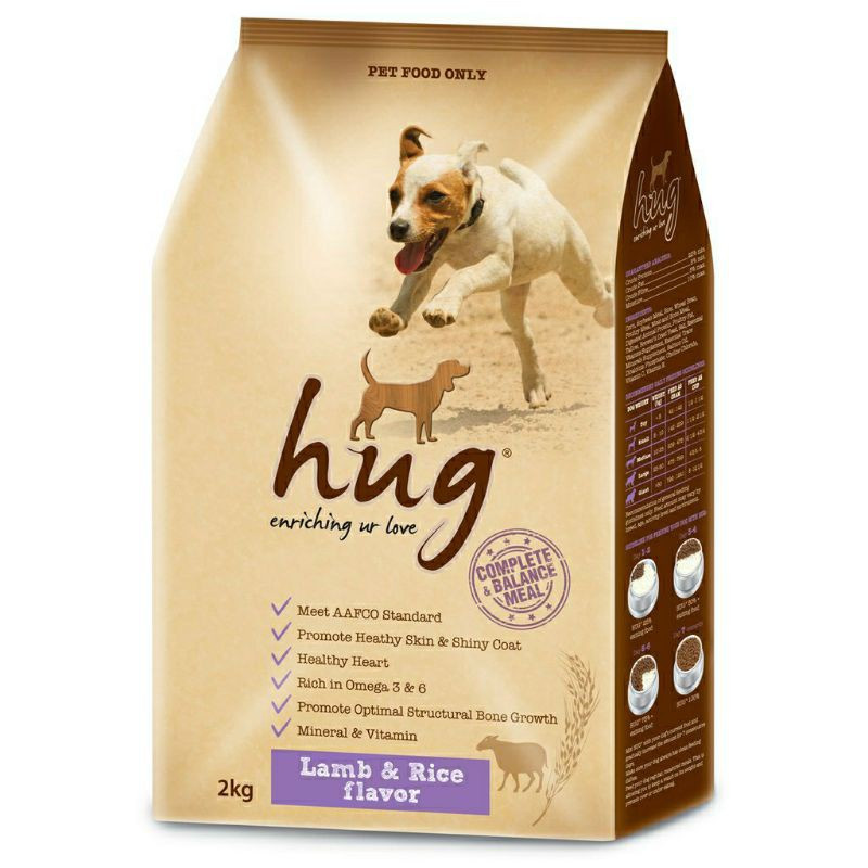 Hạt cho chó Hug, Hạt Hug cho chó mọi lứa tuổi - Túi 2kg