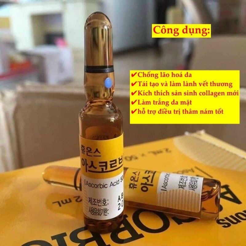 Tinh chất Vitamin C - Huons Ascorbic Acid dạng ống - SPA88