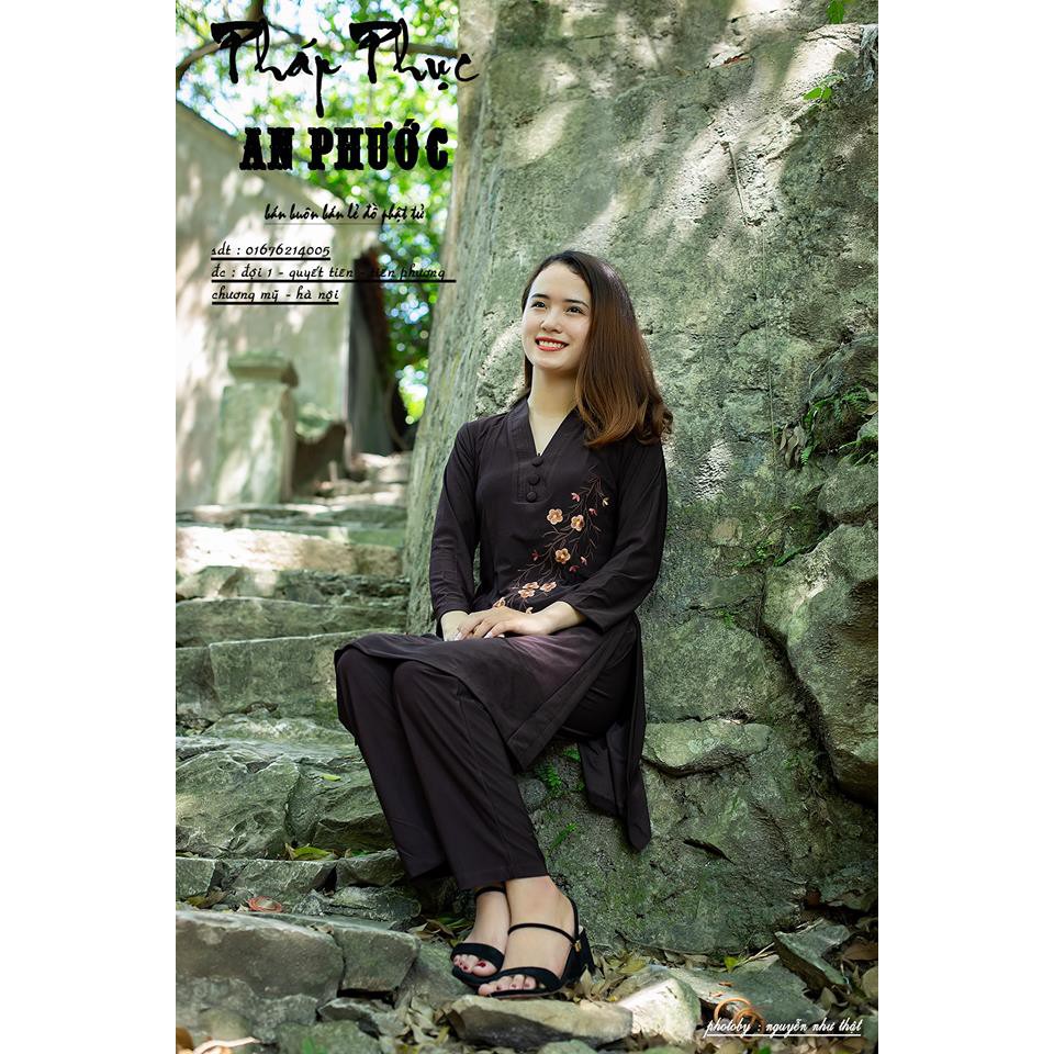 Đồ Lam Đi Chùa - Bộ Đi Chùa- Thun Kết Tân