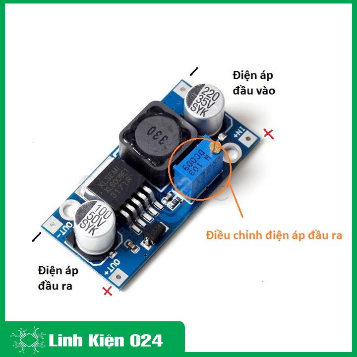 Module mạch tăng áp DC-DC Boost XL6009 5-40V 4A