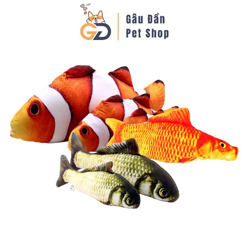 Đồ Chơi Thú Cưng - Cá Nhồi Bông Cho Mèo