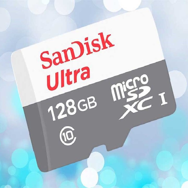 Thẻ nhớ micro SDXC San disk 128GB upto 80MB/s 533X Ultra Dùng cho máy điện thoại, máy tính bảng, camera IP