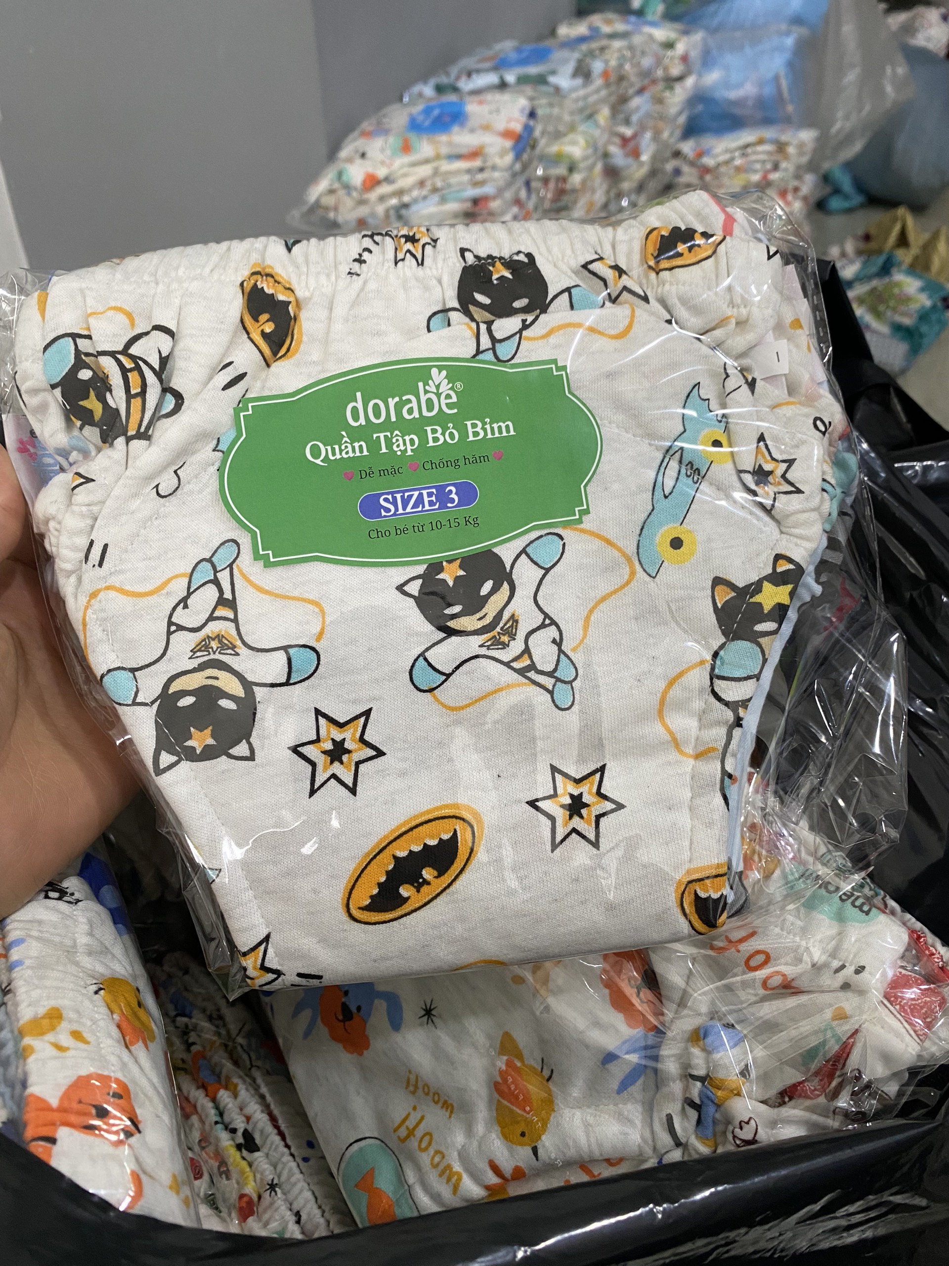 COMBO 5 QUẦN BỈM DORABE LOẠI 8 LỚP SIZE 3